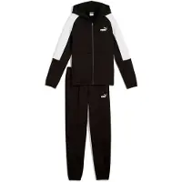 Puma Ess Block Tracksuit Noir 14-16 Years Garçon
