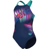Arena Lit Logo V Back Maillot de Bain Fille