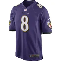 Nike Maillot NFL Baltimore Ravens Jackson #8 Homme - Violet, Violet