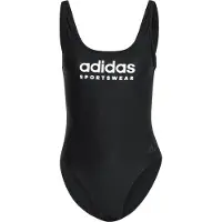 Adidas Maillot de bain sport noir / blanc