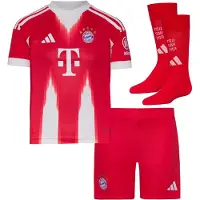 Adidas Fc Bayern 25/26 Mini Home Short Sleeve Junior Set Rouge 12-24 Months Enfants
