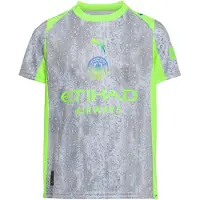 Puma T-Shirt fonctionnel 'Manchester City 25/26' bleu / gris / gris clair / pomme