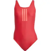 Adidas Maillot de bain sport '3-Stripes V-Back' rouge / rouge pastel