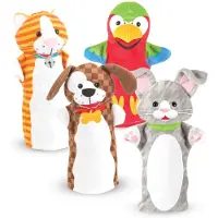 Melissa & Doug Hand Puppets Playful Pets Hand Puppet Multicolore Enfants