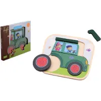 Johntoy Fien & Teun Tracteur en bois Puzzle