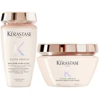 Kérastase Gloss Absolu Masque Créme Hydra-Glaze masque cheveux pour cheveux indisciplinés et frisottis 200 ml