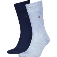 Tommy Hilfiger Chaussettes Classique Lot de 2 Paires Bleu