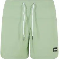 Urban Classics Shorts de bain vert / noir / blanc