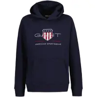 Gant Sweat bleu foncé / gris / rouge / blanc
