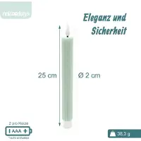 Relaxdays 4 bougies LED en cire (4x)