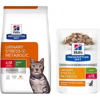 Hill's Pet Nutrition - c/d Urinary Stress + Metabolic - Feline - 8 kg
