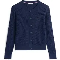 Tommy Hilfiger Cardigan 'Mini Cable' marine