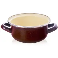 Orion Marmite émaillée MARRON 16 cm, 1 l
