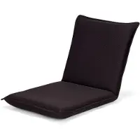 Costway Chaise de sol avec dossier réglable en 6 positions, Fauteuil de sol rembourré, Fauteuil de jeu, Chaise de relaxation, Lazy Sofa, supporte 150kg, Chaise de méditation café
