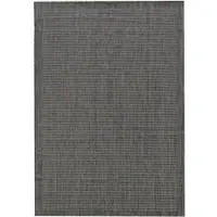 Carpetsale24 Tapis Intérieur Extérieur Terrasse Balcon Cuisine Aspect Sisal Tissage Plat Imperméable Uni Structuré, Taille: 80x150 cm