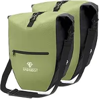 RADGEIST sacoche de vélo pour porte-bagages - 2X sacoche pour porte-bagages - sac à bagages étanche et sac à bandoulière - sacoche de vélo avec réflecteurs
