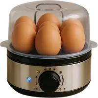 Alpina sport 7pc eggs cooker, Cuiseur à œufs, Argent, Noir