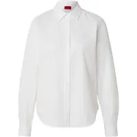 HUGO The Essential Shirt 10275916 Long Sleeve Blouse Blanc 34 Femme