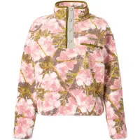 Columbia Polaire HELVETIA II PRINTED CROPPED HALF SNAP FLEECE femmes - Rose - EU XL