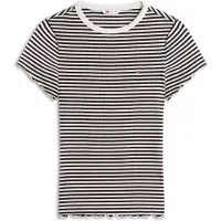 Tommy Hilfiger Dw0dw22782 Short Sleeve T-shirt Blanc,Bleu M Femme