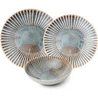 Hermia Concept , GBSATN24Y4R16463, Services de table, Service de table (24 pièces), Multicolore, Porcelaine, 25 x 25 x 2 cm