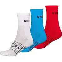 Endura Coolmax Race Socks 3 Pairs Multicolore EU 42 1/2-47