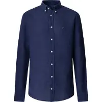 Hackett Hm3010635 Linen Long Sleeve Shirt Bleu S Homme