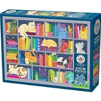 Cobble Hill Puzzle Katzen - 500 pièces de puzzle coloré pour les fans de chats