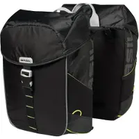 Basil Miles Double Bag 34L Black Lime