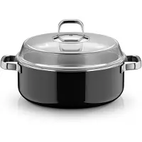 WMF Fusiontec Mineral Pro, Schmortopf mit Deckel, 28 cm, Black 3201114016 4000530759023