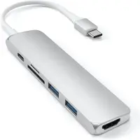 Satechi Adaptateur Multiports V2 Type C Fin Argent