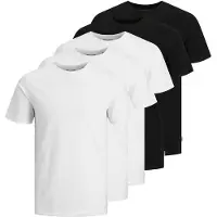 Jack & Jones T-Shirt 'Essentials' noir / blanc