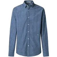 Pepe Jeans pour homme. PM3091180 Chemise bleue Presley (S), Casuel, Coton, Manche longue
