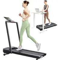 Urevo Treadmill STROL 2S PRO, 120 kg, 1 km/h, 12 km/h, calories, distance, vitesse, temps, noir, run, marche