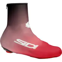 Sidi Chrono Plus : couvre-chaussures pour vélo de course, tailles 37-40, noir/rouge - Conçus pour optimiser l'aérodynamisme.