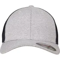 Flexfit Casquette bleu marine / gris chiné