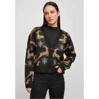 Urban Classics Cardigan beige clair / noir / blanc