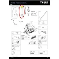 Thule Pièce De Rechange Long Bike Arm 939 For Velospace Xt