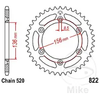 Jt Couronne moto JTR822,49