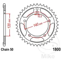JT Sprockets Couronne moto JTR1800,43