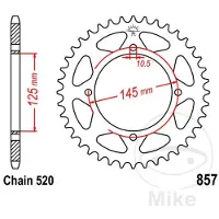 Jt Couronne moto JTR857,40