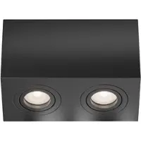 Maytoni Atom plafonnier, lampe de plafond 2x GU10 noir (GU10)