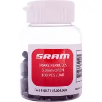 Sram Brass Brake Cable Terminal 5 Mm 100 Units Noir 5 mm