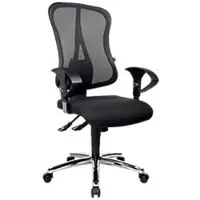 Topstar Siège de bureau Head Point SY Deluxe résille, tissu noir (39 - 51 cm)