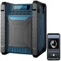 Auvisio Radio de chantier rechargeable 40 W avec fonctions DAB+ / FM / bluetooth DOR-800