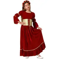 Atosa Déguisement De Fille Medieval Queen
