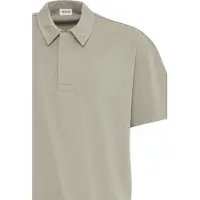 Solid Polo pour homme SDOSWALD, 100 % coton, coupe oversize