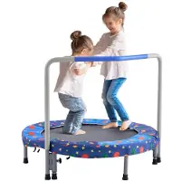 StarTech.com Trampoline pliable 100 kg - Trampoline rebondissant 91,44 cm - Bleu - Appareil de fitness d'extérieur - pour enfants et adultes