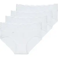 Sloggi Culottes & slips ROMANCE X 4 femmes - Blanc - FR 38