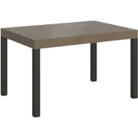Itamoby Table Extensible Everyday 120/380X90 Cm Gris Tourterelle Avec Pieds Anthracite